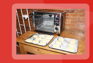 Show pizzerito con pizza, lasagna y galletas para fiestas infantiles.